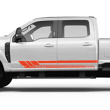 Rocker Panel Side Stripes Vinyl Decals Stickers Graphics for Ford F-150 F-250 F-350 3