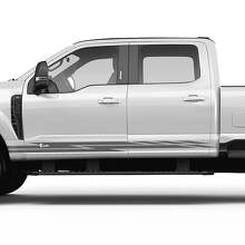 Rocker Panel Side Stripes Vinyl Decals Flash Stickers Graphics for Ford F-150 F-250 F-350 2
