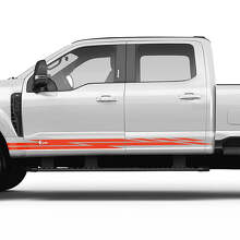 Rocker Panel Side Stripes Vinyl Decals Flash Stickers Graphics for Ford F-150 F-250 F-350 3