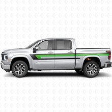 Retro Upper Beltline Door & Bedside Vinyl Stripes for Chevrolet Silverado 1500 Next Generation 2027_3