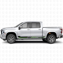 Checkered Racing Door & Rocker Panel Vinyl Stripes for Chevrolet Silverado 1500 Next Generation 2027_4