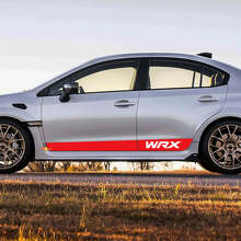 Pair Rocker Panel Side Skirt Vinyl Body Car Stripe Racing Vinyl Decal Sticker for Subaru WRX 3