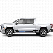 Parallel Accent Door & Rocker Panel Vinyl Stripes for Chevrolet Silverado 1500 Next Generation 2027_3