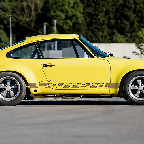 Porsche 911 Carrera Stripes Side Decal Sticker Outline colors