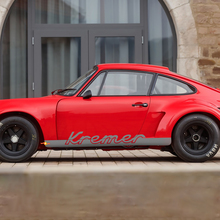 Porsche 911 Carrera Custom Name Stripes Side Decal Sticker 2 colors 2
