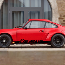 Porsche 911 Carrera Custom Name Stripes Side Decal Sticker 2 colors 3