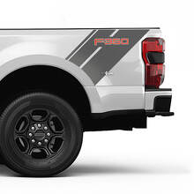 Ford F350 Bed Side Stripes Decal Kit Vinyl Sticker Set Side Graphics 2