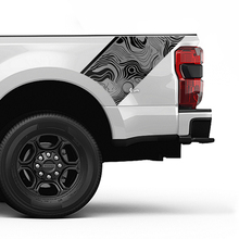 Ford Topographic Map Bed Side Stripes Decal Kit Vinyl Sticker Set Side Graphics 3