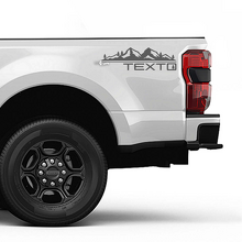Mountains Trees Bed Side Stripes Decal Kit Vinyl Sticker Set Side Graphics for Musclecar F-350_2