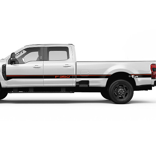 F350 Side Stripes Decal Kit Vinyl Sticker Graphics for Ford Trucks