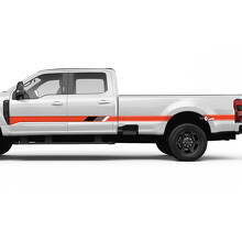 Retro Side Stripes Decal Kit Vinyl Sticker Graphics for Ford F-350 3