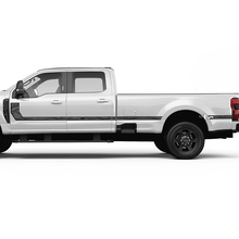 Topographic Map F350 Side Stripes Decal Kit Vinyl Sticker Graphics for Ford Trucks 2