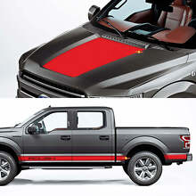 Side Rocker Panel and Hood Decal Graphics Vinyl Sticker for Musclecar truck power truck ROUSH 2