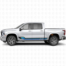 Retro Parallel Door & Rocker Panel Vinyl Stripes for Chevrolet Silverado 1500 Next Generation 2027_2