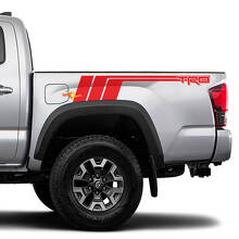 TRD Rear Side Stripes Vinyl Decal Sticker for Toyota Tacoma 3