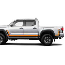 TRD 4WD Style Retro Side Stripes Vinyl Decal Kit for Toyota Tacoma_2