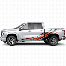 Distressed Splash Door & Bedside Vinyl Stripes for Chevrolet Silverado 1500 Next Generation 2027_2