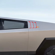 Side Louvers Vinyl Decals Kit for Tesla Cybertruck_3