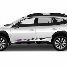 Side Stripes Gradient Vinyl Decal Sporty Graphic Sticker for Subaru Outback 2