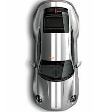 Twin Hood Roof Rear Deck Stripe Vinyl Decal Kit for Porsche 997 Carrera_2