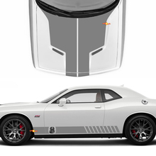 Hood Side Decals for Dodge Challenger Cobra Kai Style Vinyl Racing Decal Sticker 2