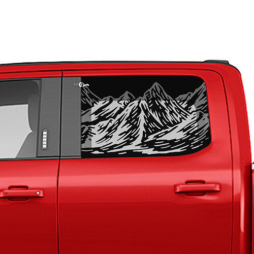 Side Mountains Window Decal Vinyl Sticker Graphics for Ford Trucks