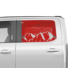 Side Mountains Topographic Map Window Decal Vinyl Sticker Graphics for Ford Trucks 3