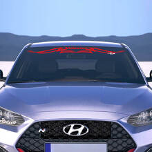Brand Lettering Abstract Windshield Decal Sticker for Hyundai Veloster 3