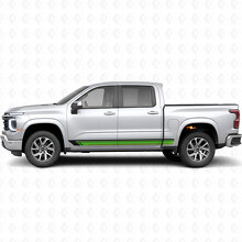 Vintage Band Door & Rocker Panel Vinyl Stripes for Chevrolet Silverado 1500 Next Generation 2027_3