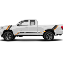 Toyota Tacoma Vintage Stripes Topographic Map Side Hood Tailgate decals Stickers 2