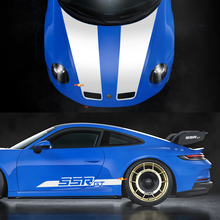SSR GT Stripes Side Hood Vinyl Decal Sticker for Porsche 911_2