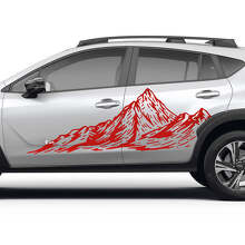 Landscape Mountains Side Doors Vinyl Decal Graphic Sticker for Subaru 2