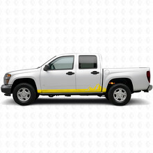 Mountain Range Door & Rocker Panel Vinyl Stripes for Chevrolet Colorado 1st Gen 2004-2012_3