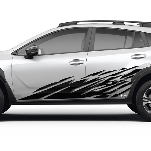 Mud Splash Door Side Vinyl Decal Kit for Subaru Crosstrek