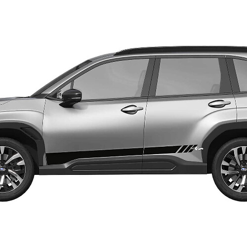 Decorated Strobe Door Stripes Vinyl Decal Kit for Subaru Forester 