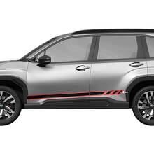 Side Doors Rocker Panel Racing Stripes Vinyl Decal Graphic Sticker 4 for Subaru 2