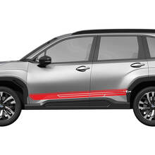 Side Doors Rocker Panel Racing Stripes Vinyl Decal Graphic Sticker 2 for Subaru 2