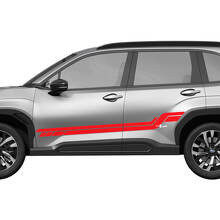 Side Doors Rocker Panel Racing Stripes Vinyl Decal Graphic Sticker 3 for Subaru 3