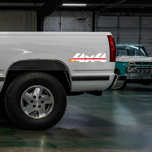 Chevrolet GMC Silverado sierra Z71 4x4 k1500 bedside decals pair