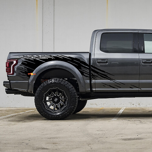 Bedside Splash Decal Vinyl Sticker Graphics for Musclecar truck power truck ROUSH