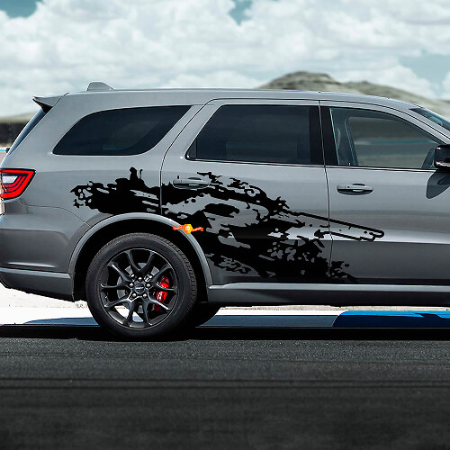 DODGE Durango Destroyed splash decal vinyl stickers