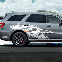 DODGE Durango Destroyed splash decal vinyl stickers 3