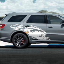 DODGE Durango Destroyed splash decal vinyl stickers 2 2