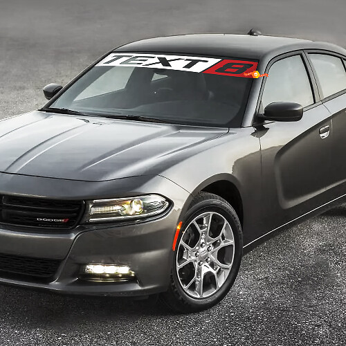 SRT8 Style Custom Windshield Vinyl Decal for Dodge Charger