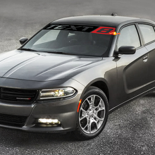 SRT8 Style Custom Windshield Vinyl Decal for Dodge Charger_3