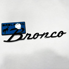 Bronco Badlands Fender Badges Tailgate Emblem 3D Badge Black vs Blue 6