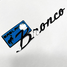 Bronco Badlands Fender Badges Tailgate Emblem 3D Badge Black vs Blue 1 2