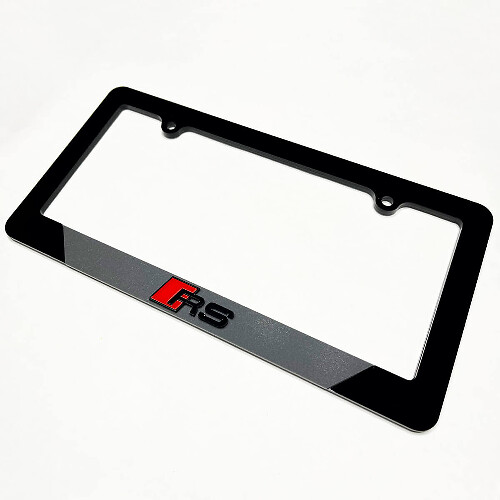 RS Style Acrylic License Plate Frame for Audi RS