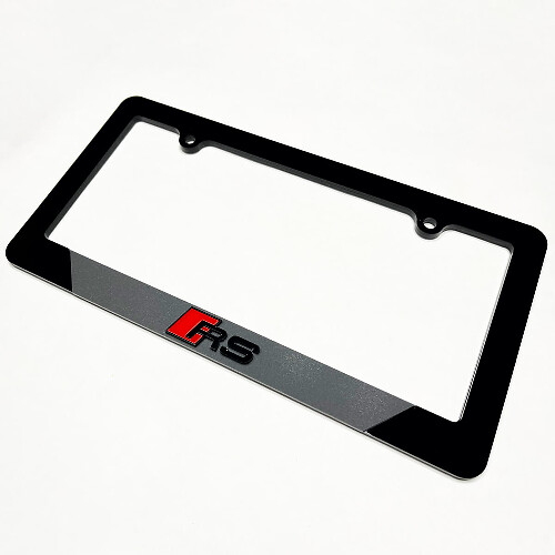 RS Vehicle License Plate Covers Frames Decor for Audi RS