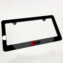 RS Vehicle License Plate Covers Frames Decor for Audi RS 4